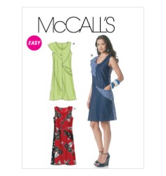 6280 EZ LTWT SEMI FIT SHORTER SEAMED A-DRESS PATTERN 8-14